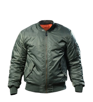 CURATED- Classic Green Bomber Jacket